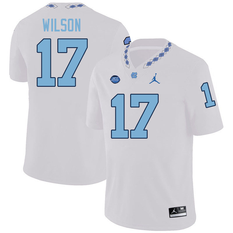 #17 Adrian Wilson North Carolina Tar Heels College Football Jersey Stitched-White